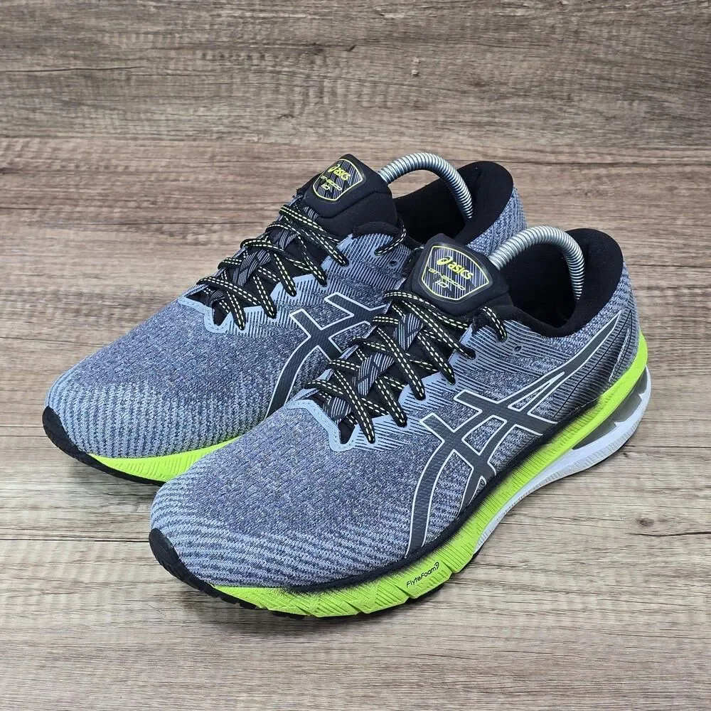 Asics GT 2000 10 Men's Size 9 Gray Black Green Running Shoes 1011B185